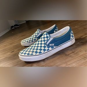 Blue Checkered Vans Men’s